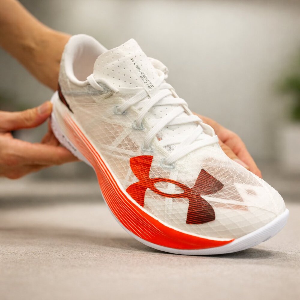 Under Armour Velociti Elite Flow 2 White Ares Red Mens 9.5 Womens 11